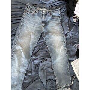 Wrangler Jeans Blue Wash Faded Men's 0203 34x30